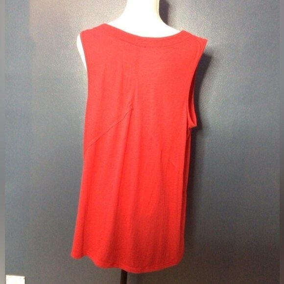 Cato Red Sleeveless Scoop Neck Tank Top (0066) - Picture 3 of 11